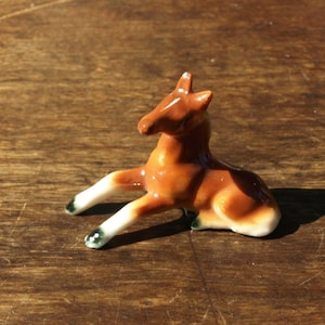 Miniature Porcelain Baby Horse Foal – Hand Painted