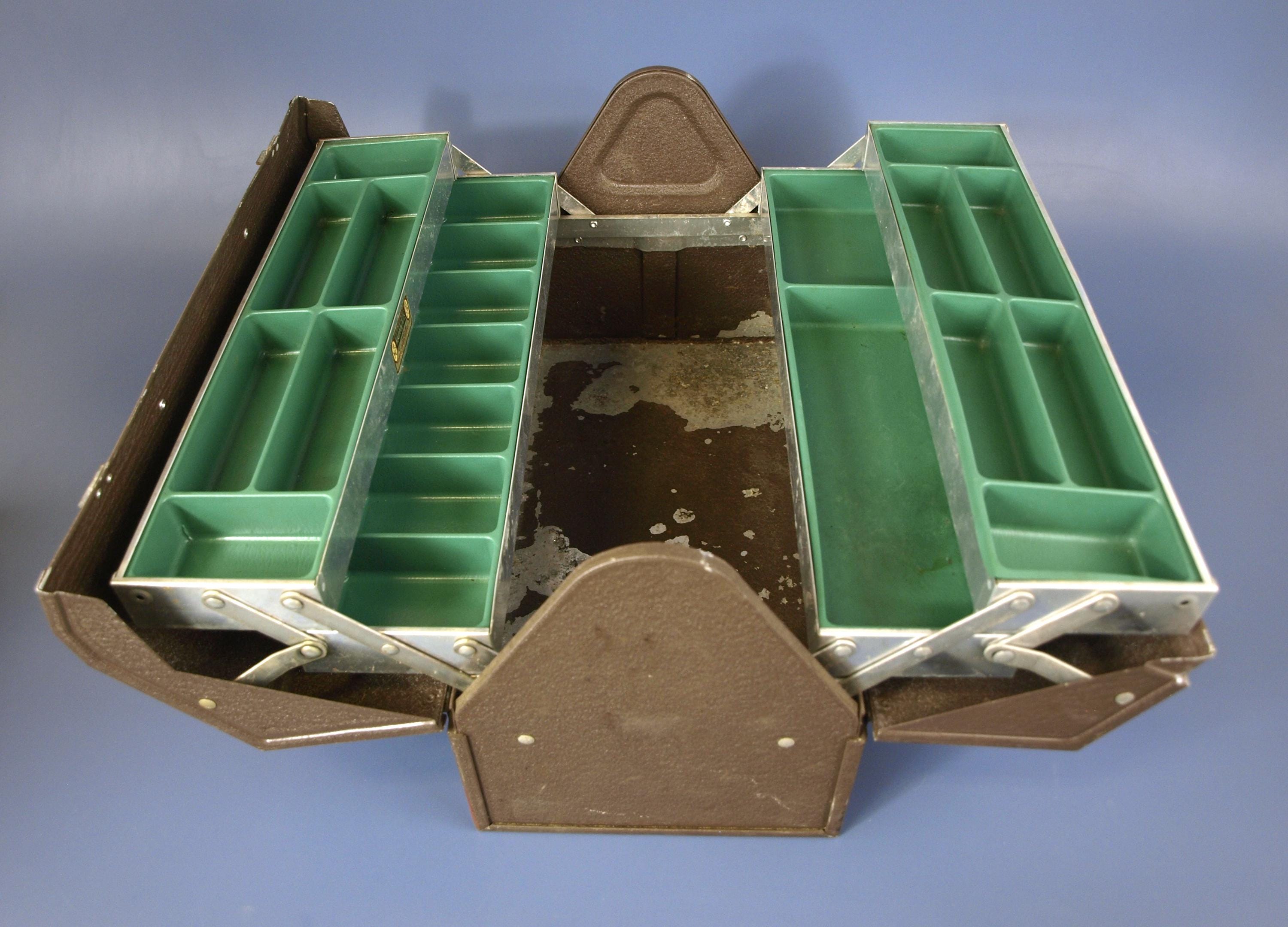 Vintage Kennedy Kits 1117-AL Cantilever Tool / Tackle Box Filled W