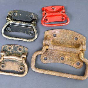 Vintage Trunk or Industrial Handles, Variety of Sizes - Iron Handles & Steel Handles for Lifting and Pulling - Choose Yours