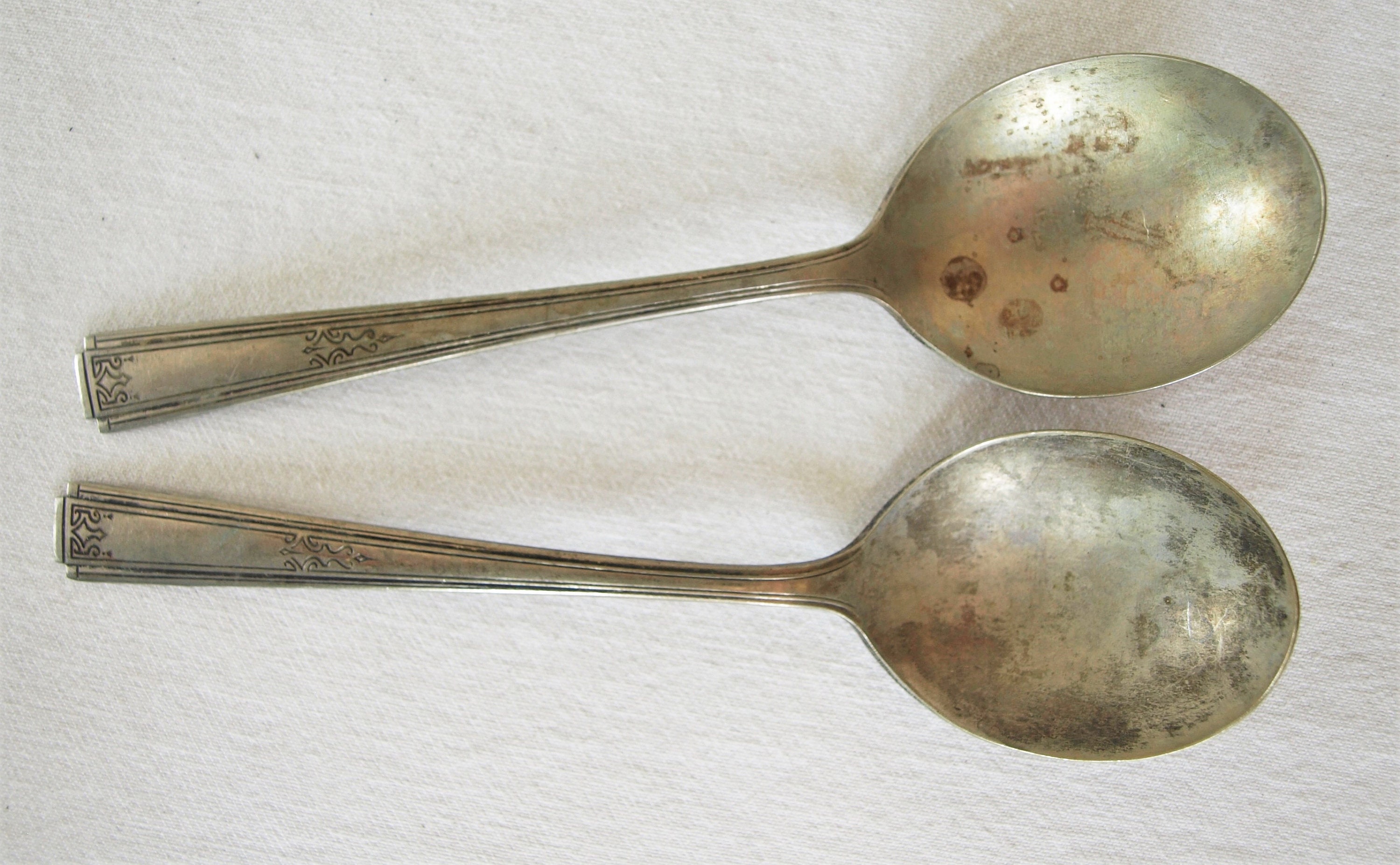 Buy Vintage National Silver Co NS Silverplate Soup Spoons E.P.N.S. Set