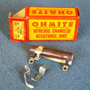 Ohmite Vitreous Enameled Resistance Unit 2 ohms 10 watts 2.235 amps No. 1002