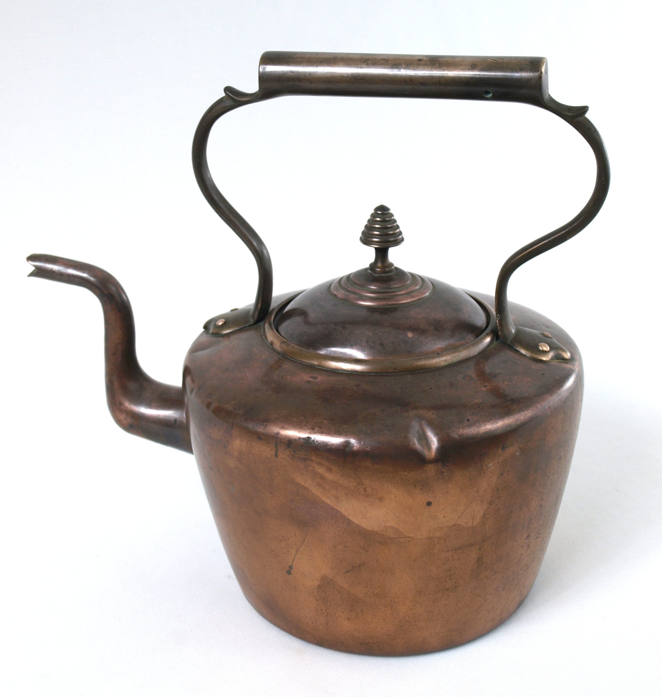 The Singing Kettle - made Band [Import anglais](中古品) Antique E. V. Wilkes Co. Large Copper Kettle W/ Brass Handle