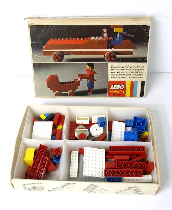 Vintage 1966 Lego Samsonite Building Toy # 021 Wheel Set in Good