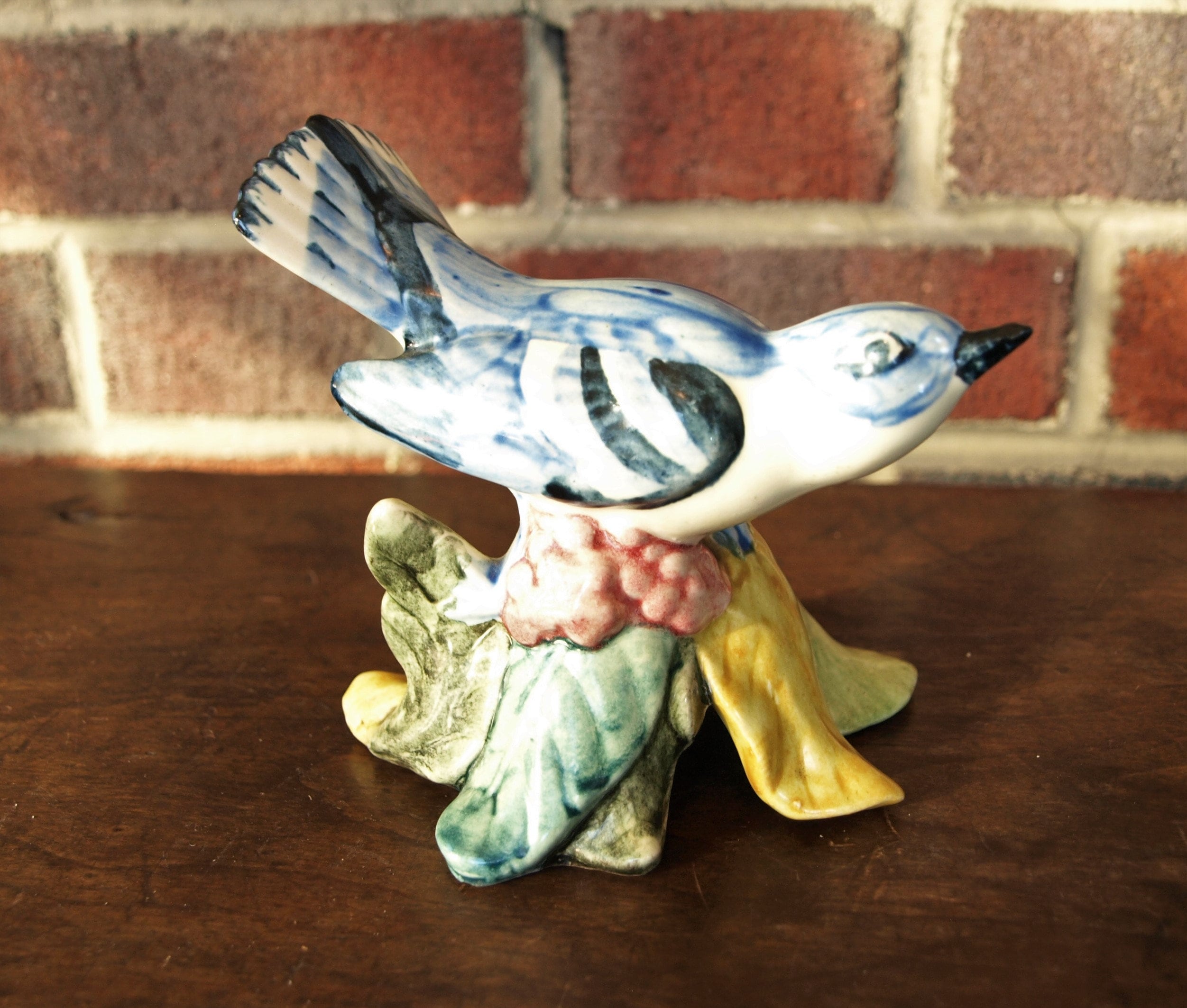Vintage Hand Painted Stangl Pottery Porcelain Cerulean Warbler