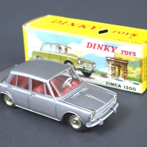 Vintage DINKEY TOYS #523, Simca 1500 in Original Box - No Luggage Included - Made in France - Original Tires and in Very Fine Condition