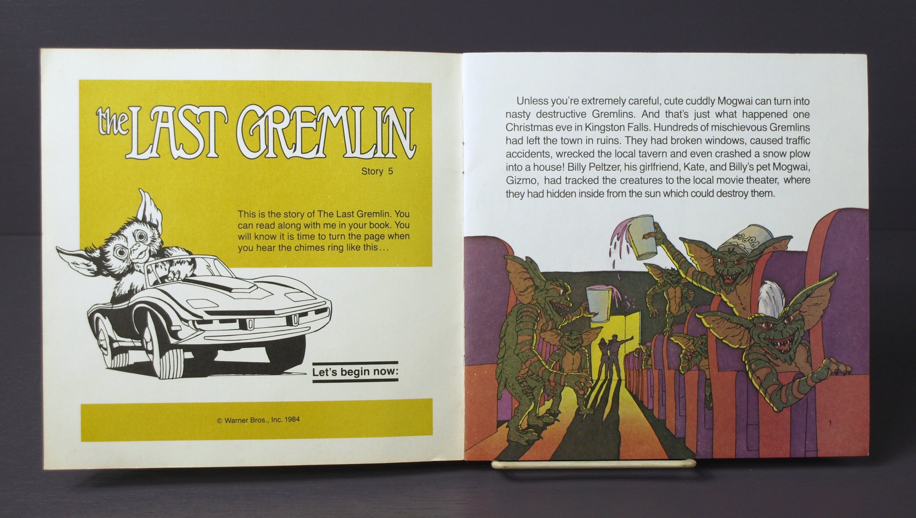 1984 Gremlins Book & Records - the Last Gremlin Story 5 and Escape