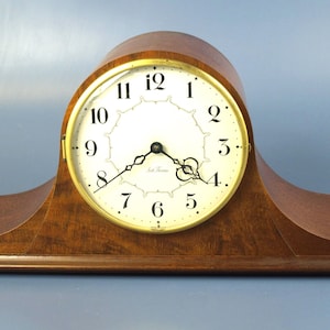 Vintage Seth Thomas Medbury 5E Tambour Electric Mantel Clock With