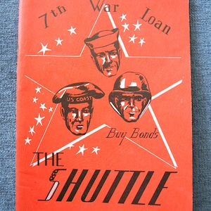 Vintage The Shuttle Book IV Volume I May 1945 - 7th War Loan Pb Catalog Book by C.H. Masland and Sons, Carlisle PA WWII Memorabilia
