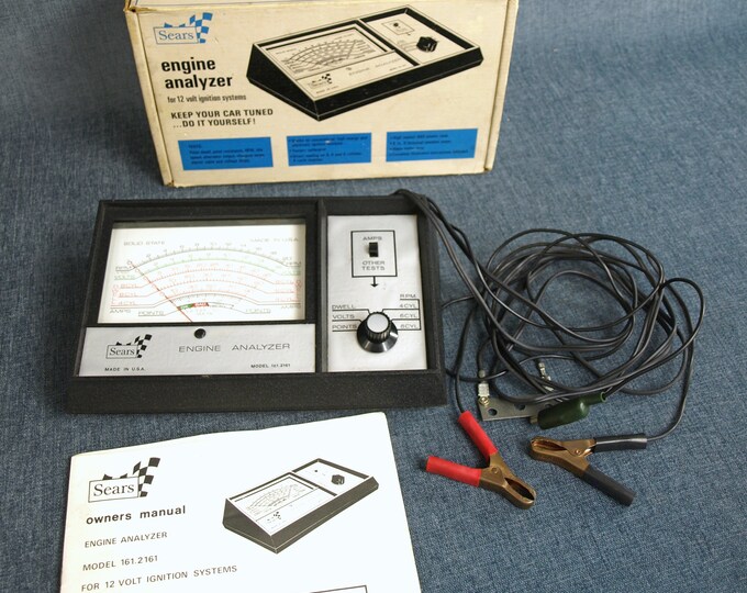 Vintage Sears Engine Analyzer for 12V Ignition Systems Model 161.2161