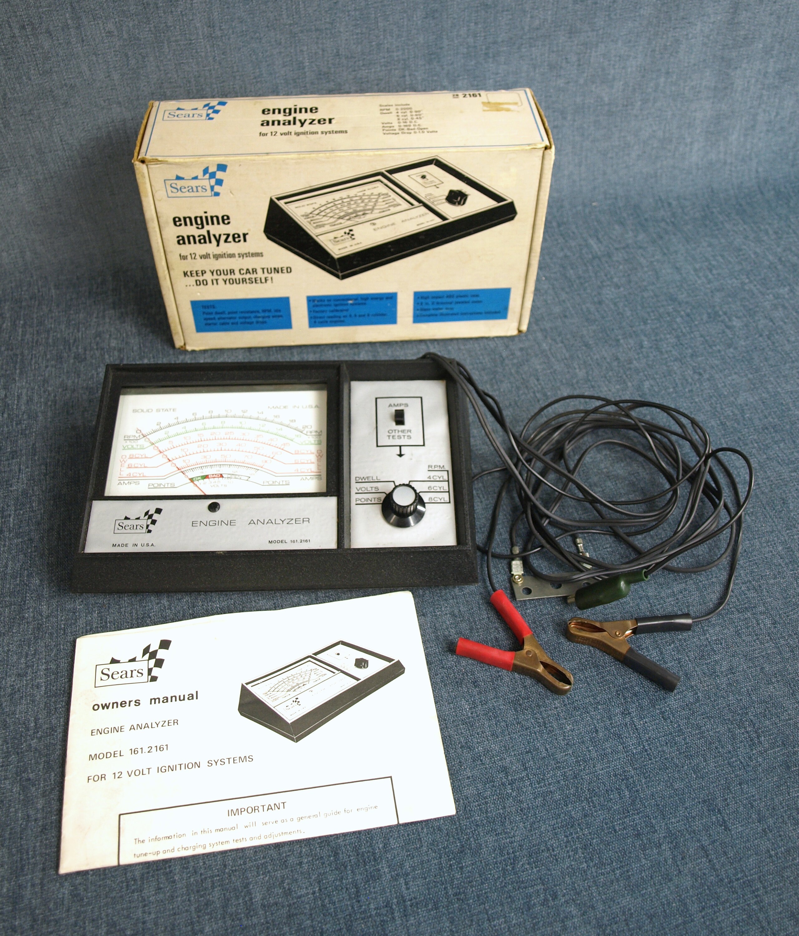 Vintage Sears Engine Analyzer for 12V Ignition Systems Model Etsy