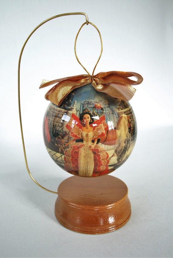 1997 holiday barbie 4 decoupage ornament