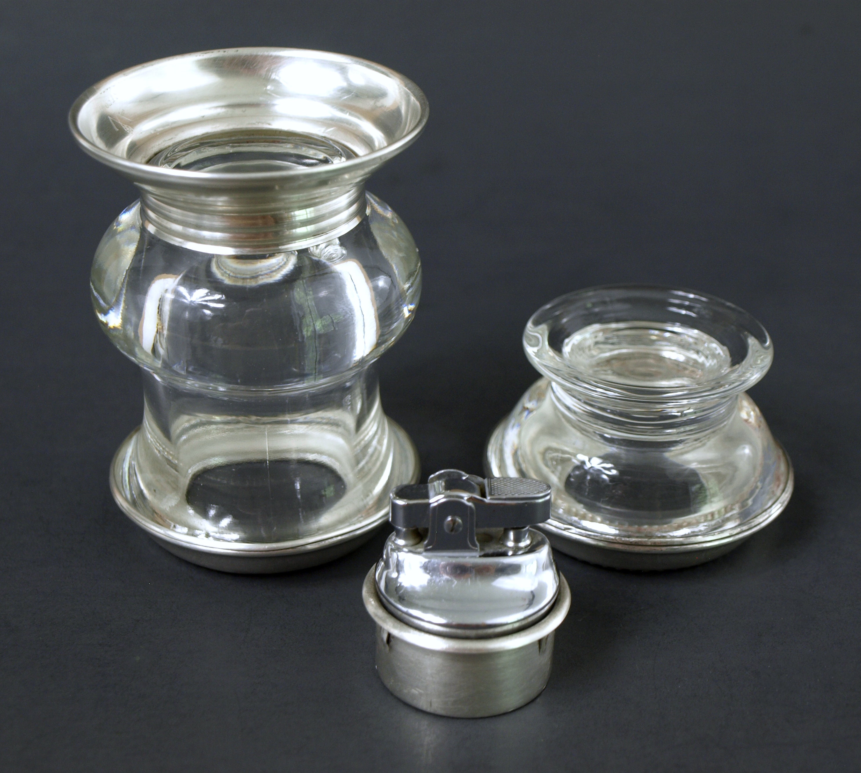 完璧主義 Sterling Whiting M. Frank Vintage Silver Crystal and 工芸品