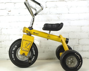 Vintage Tricycle Murray Red Kids Two Step Bike Toddler Child 50's