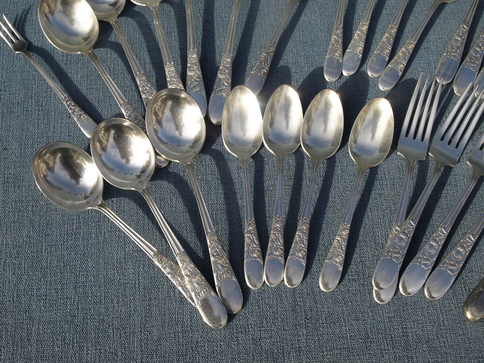 Vintage Wallace Silver Plate Shod 8 Place Setting Silverware Etsy