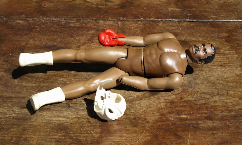 Vintage Mego Corp 1975 Muhammad Ali Boxing Action Figure Doll 10\u201d tall for Parts or Repair