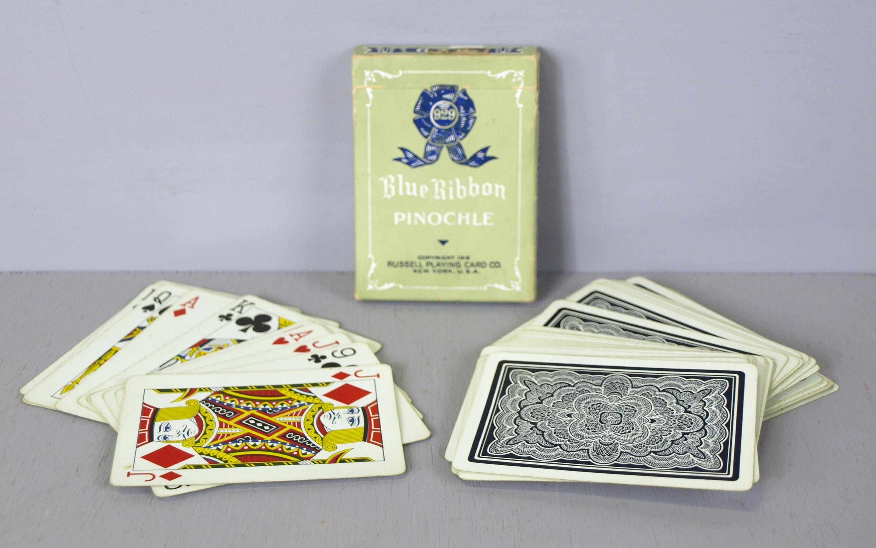 vintage Blue Ribbon Poker 323 トランプセット