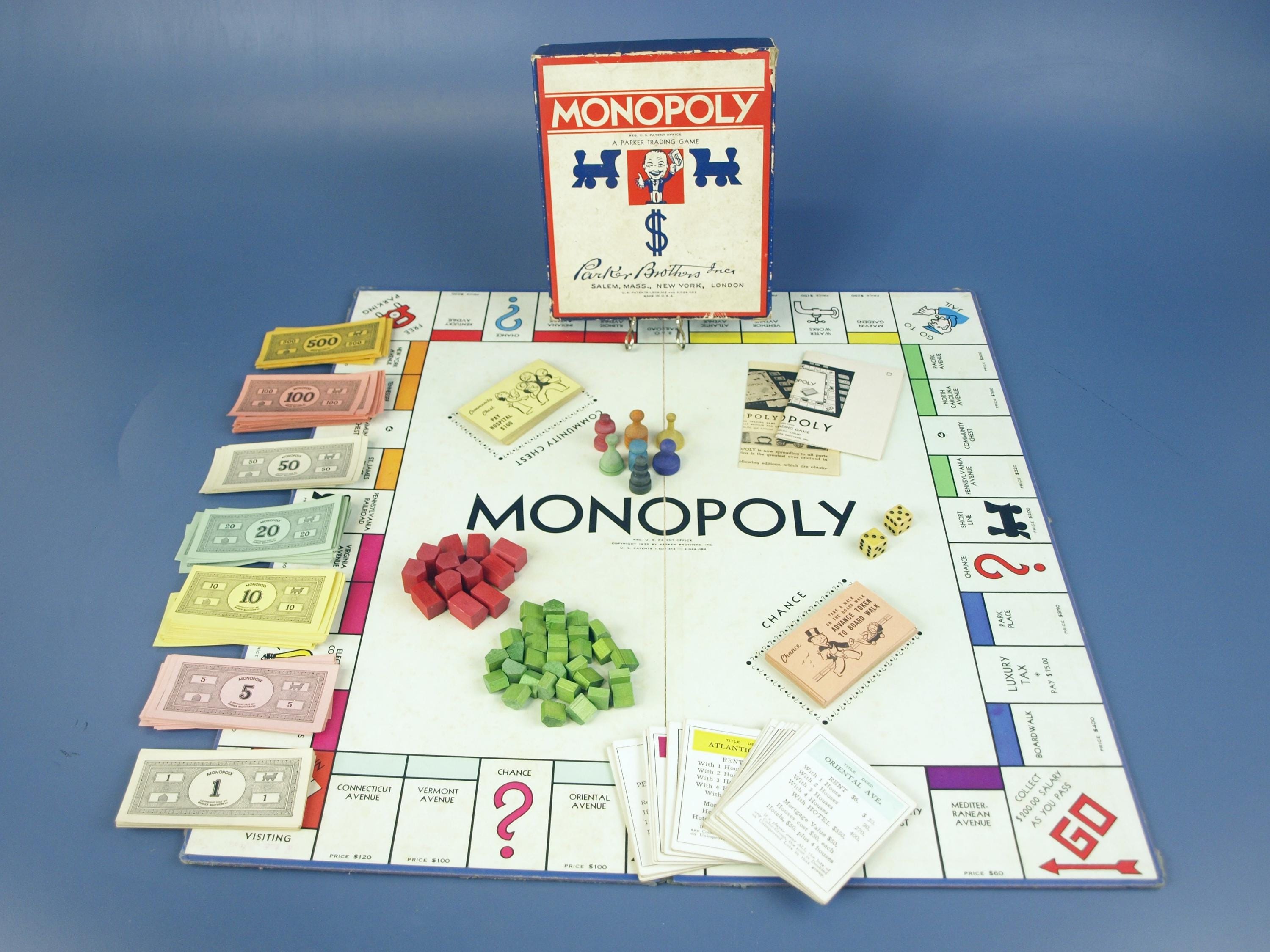 Vintage 1935 Monopoly Game - Etsy