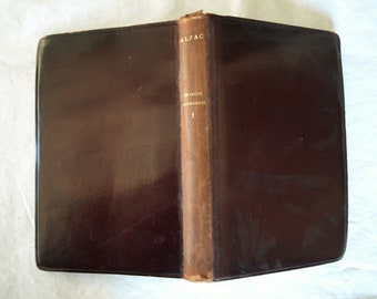 Scenes De La Vie Parisienne Les Petits Bourgeois by H. De Balzac – Scenes of Parisian Life the Petty Bourgeois – Vol. 1 Leather French Book