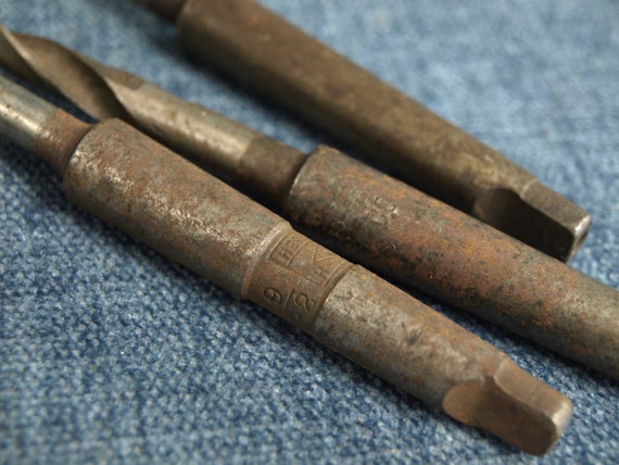 Vintage Morse Taper Shank Lathe Drill Bits by Hercules W B High Speed and ETNA Co Set of 5 Machinist Tools Etsy