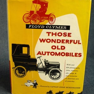 Floyd Clymer Those Wonderful Old Automobile 1953 HC w DJ Book - Mint