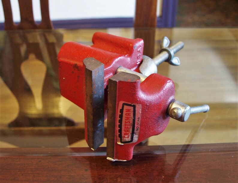Sears Craftsman Bench Top Clamp Steel Vise Pipe Vise No Etsy