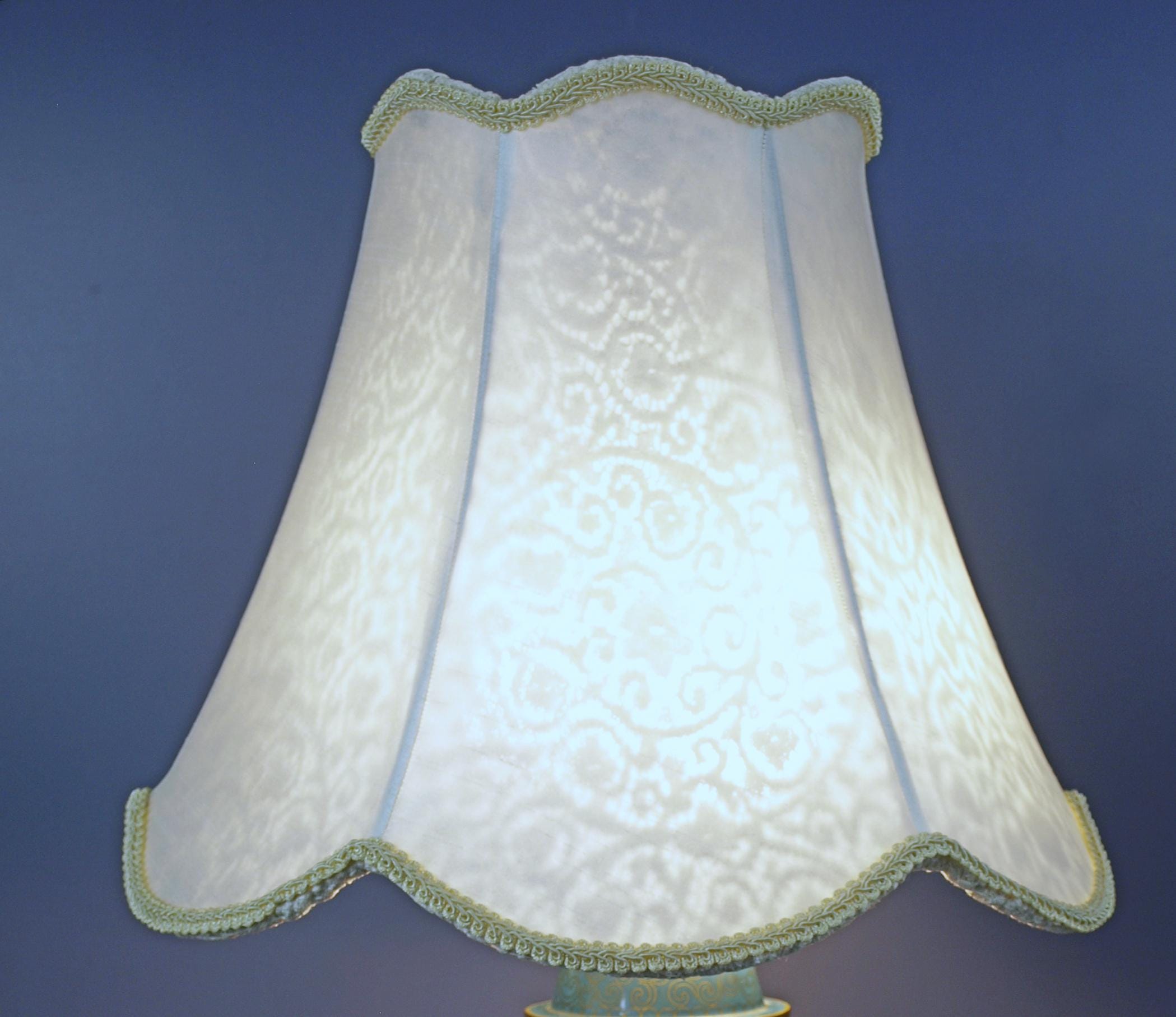 Antique Cloisonné Enamel Footed Ginger Jar Table Lamp (c. 1910s) W