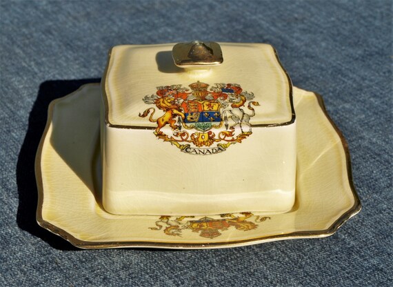 Royal winton top butter dish