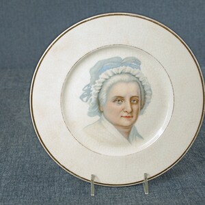 Vintage Martha Washington Semi-Vitreous Porcelain Plate - Kann&#39;s Department Store, Washington DC - Very Good Condition