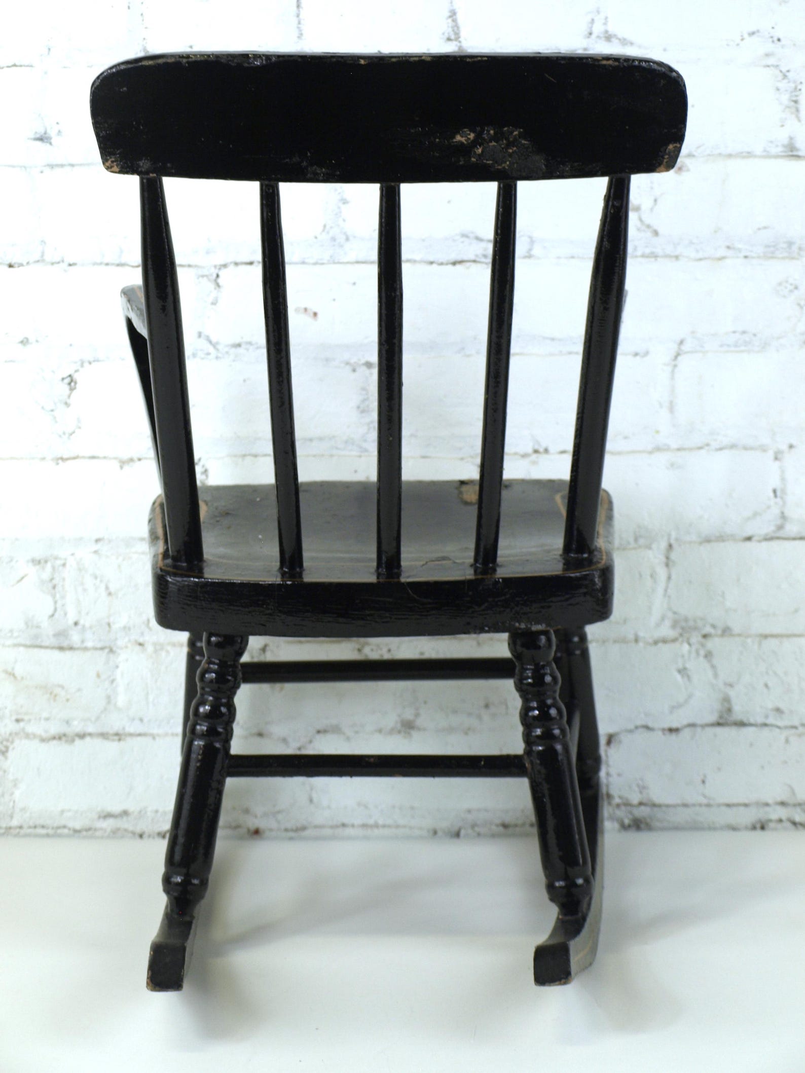 Antique Child's Rocking Chair Circa 1870 Hand Painted and Handwritten ...