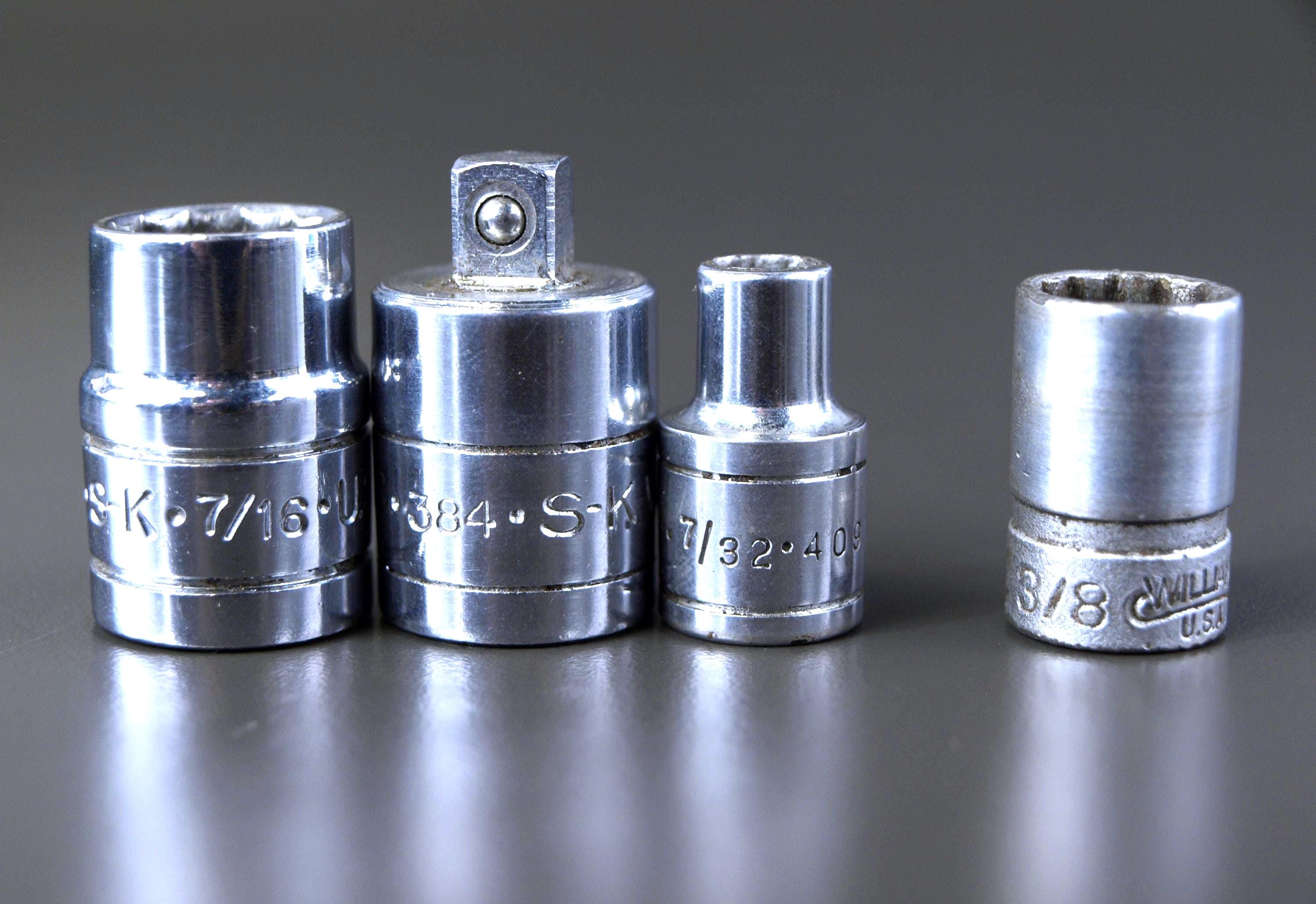 Vintage Rare Belknap Bluegrass Socket Wrench Set Metal Box - 10