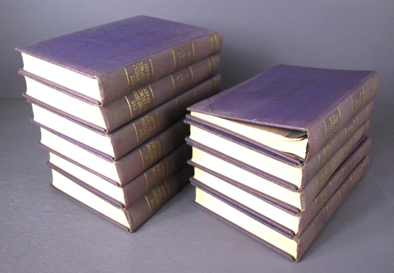 The Progressive Reference Library 1933 Book Set Encyclopedia with 11 Volumes - Bernhart P. Holst Editor - Holst Publishing Co - VG+ Complete image 4