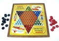 Vintage Shanghai Chinese Checkers & Regular Checkers Game Board, 1st Edition (1938) by Transogram Co. w Marbles and Game Pieces included