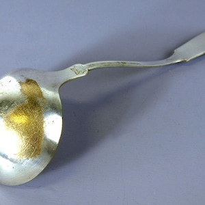 Vintage Silver Plated Solid Soup Ladle by BAILEY, BANKS & BIDDLE - Silver Plated Brass - Good condition