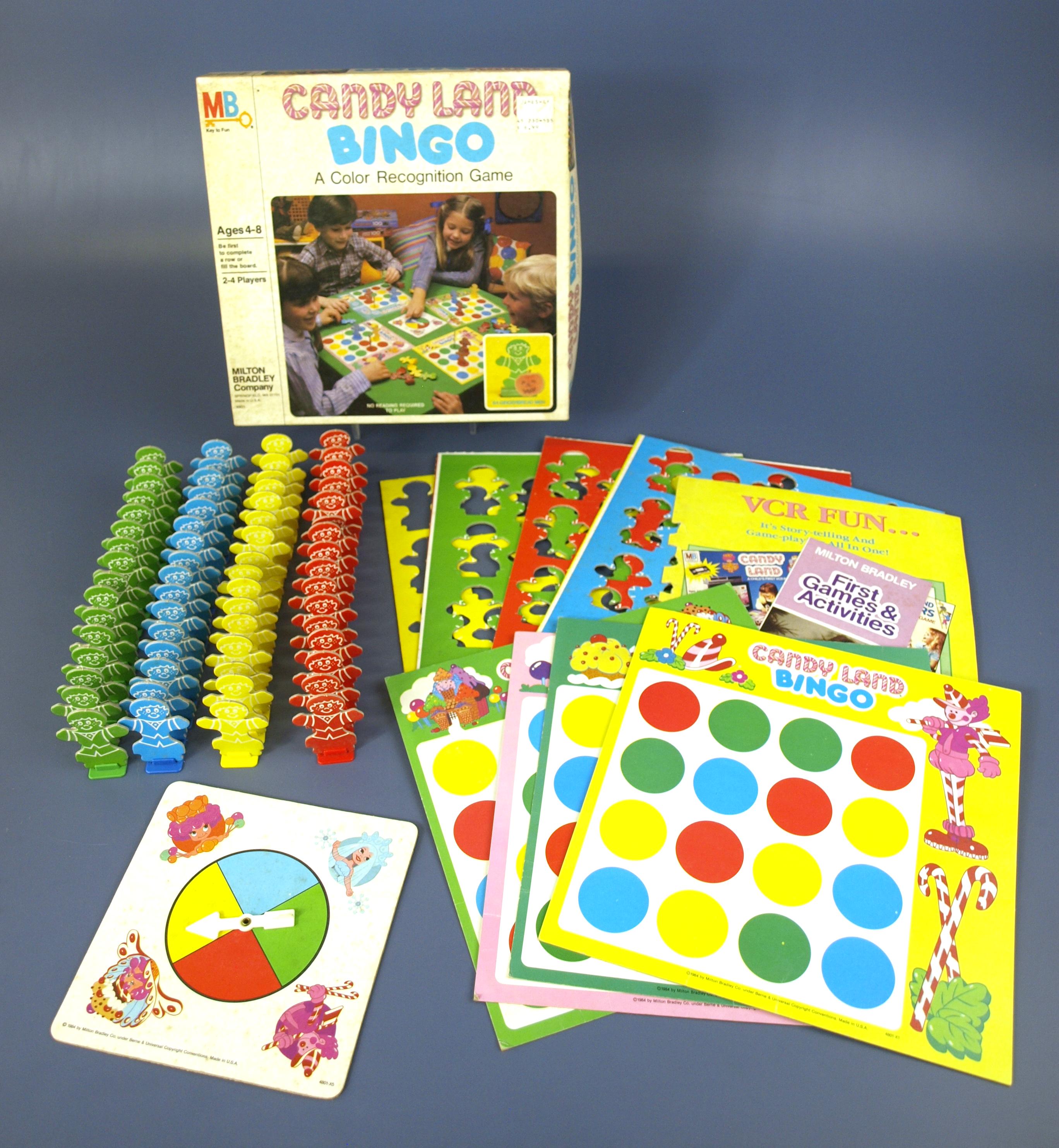 Vintage 1978 Candy Land Bingo by Milton Bradley - A Color