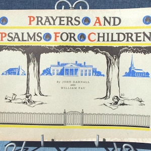 Oraciones y salmos para niños de John Darnall y William Fay, libro de bolsillo de 1935
