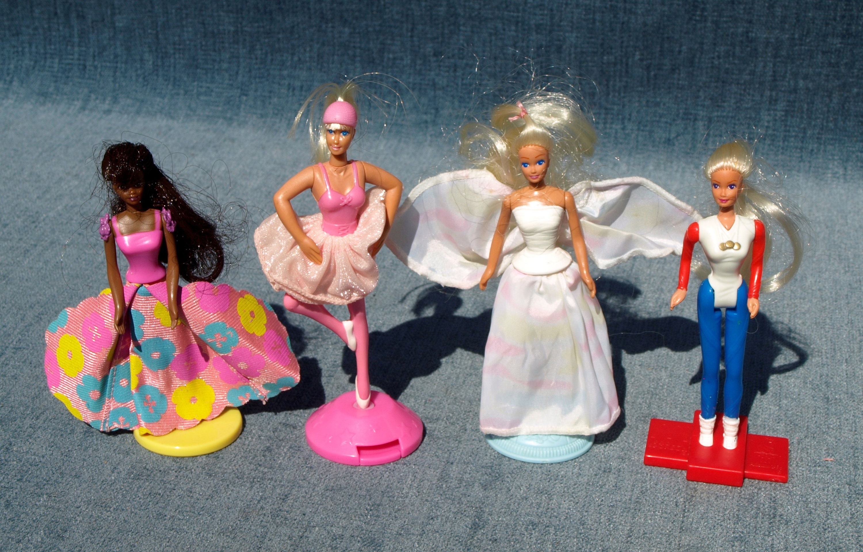 Small Barbie Doll Figures Mattel McDonald's Happy Meal Toys Set of