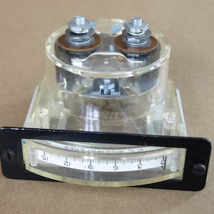 Vintage HOYT DC Milliamperes Meter  - Edgewise Instrument Model 673 Part No. 0-5687P-1 - New Old Stock - No Box or Instructions