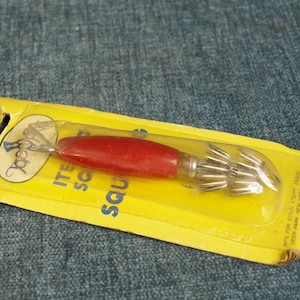 Vintage Top Hat Squid Jig Item No. Squid - 1 in Original Package Fishing Lure