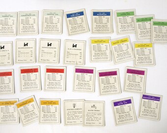 パーカーブラザーズ製、ヴィンテージ モノポリー ボードゲーム