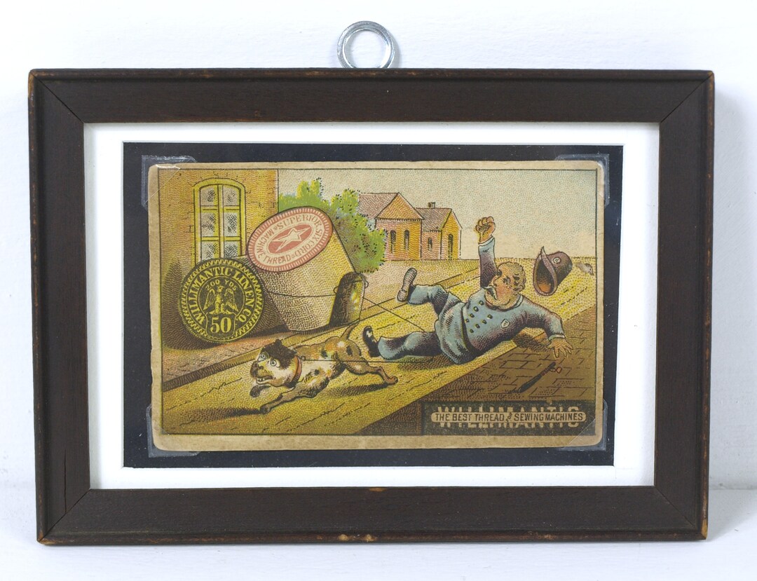 Trade Card for willimantic Spool Cotton Matted Etsy