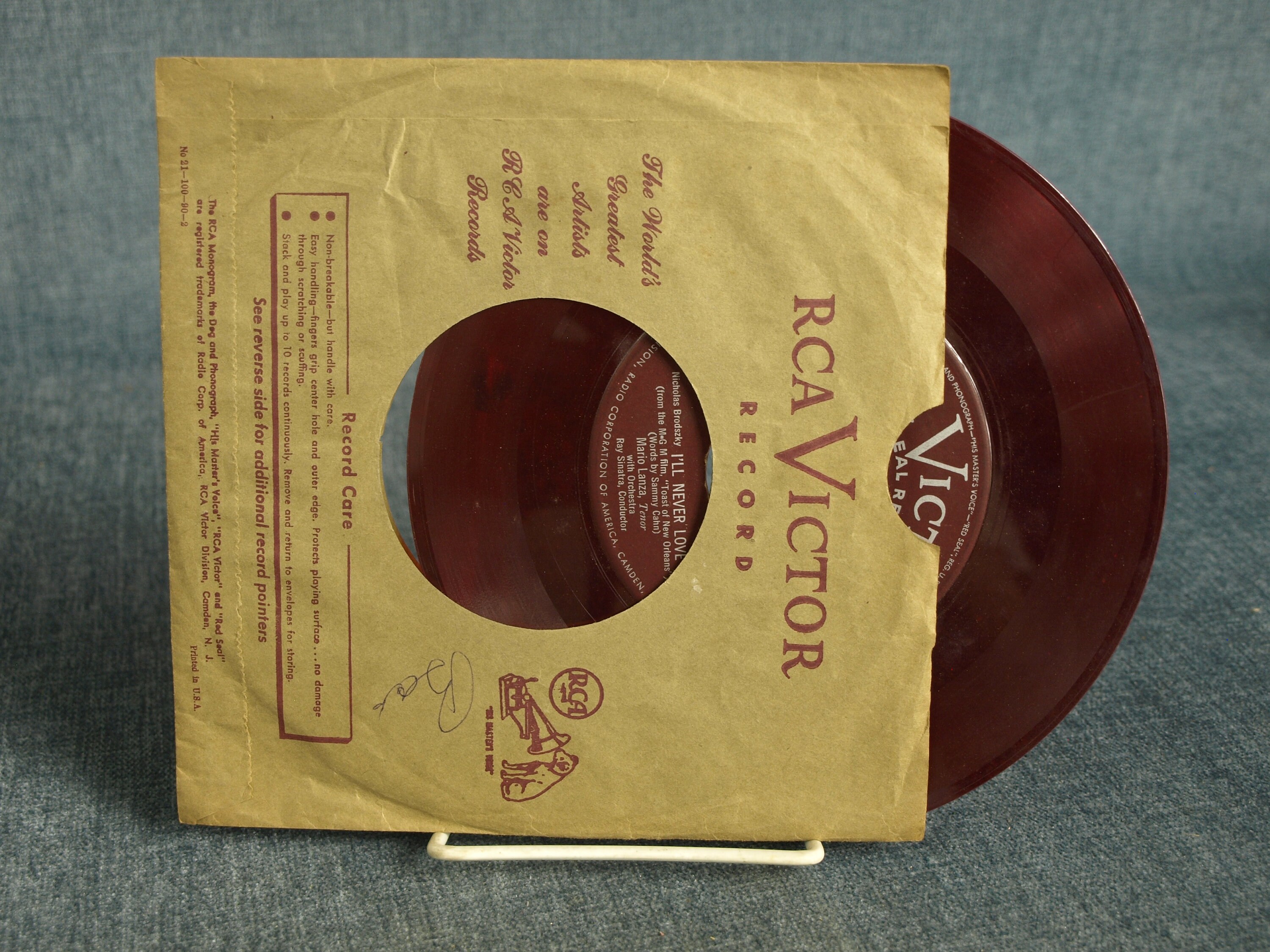 Nicholas Brodszky W Mario Lanza Tenor - I'll Never Love You