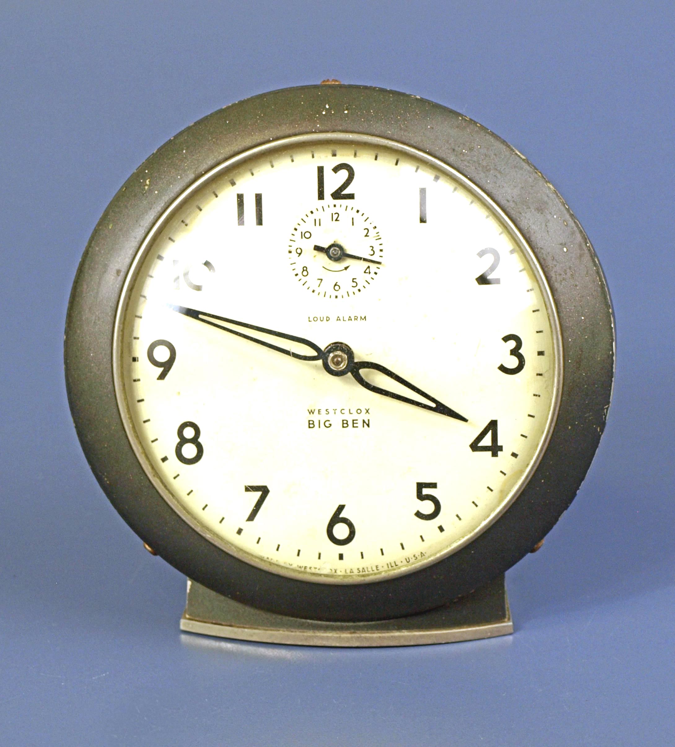 Vintage Westclox Big Ben Style 6 Loud Alarm Clock With Separate