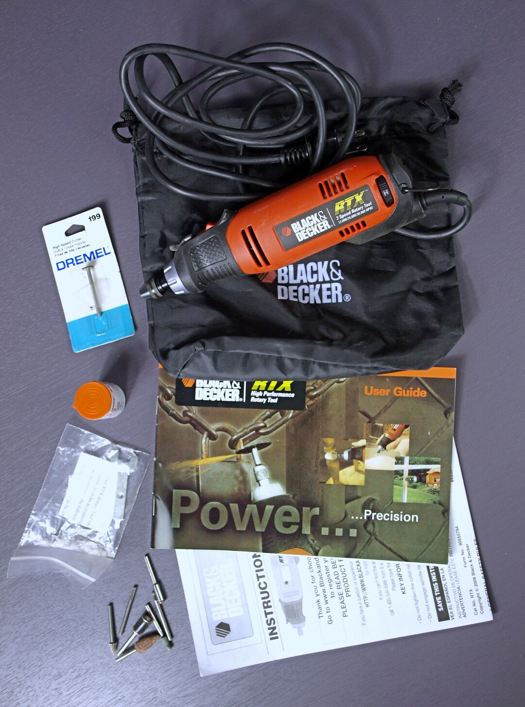 Vintage Black & Decker RTX, High Performance Electric Rotary Tool W