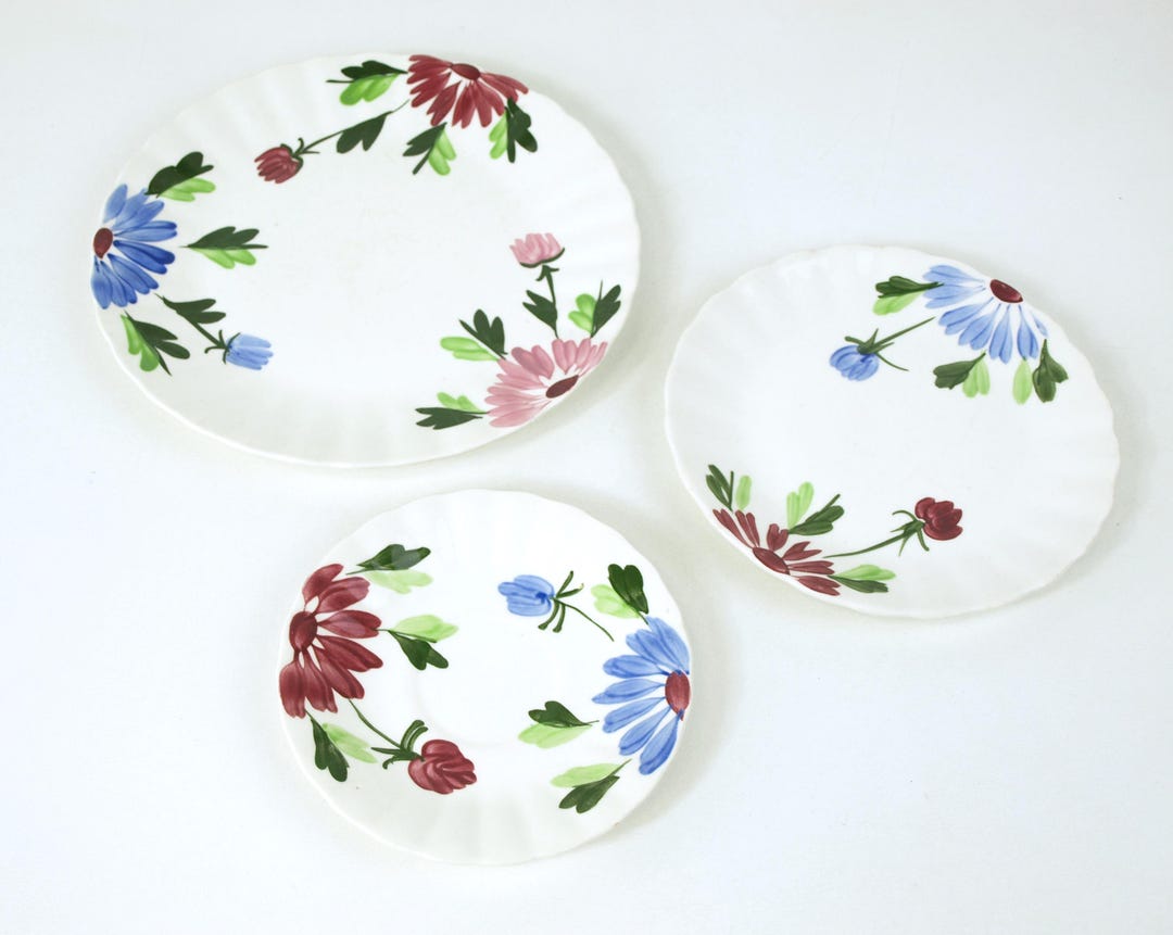Vintage Blue Ridge Southern Pottery Mardi Gras (no Trim) Luncheon Plate ...