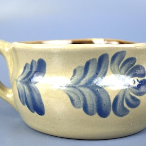 Vintage BBP Beaumont Brothers Pottery Salt Glazed Creamer Handled Bowl w Spout circa 1998  Made in USA