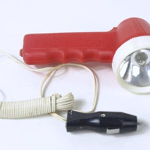 Vintage 1970's Sentinel Hand Held Flashlight / Spotlight Powered
