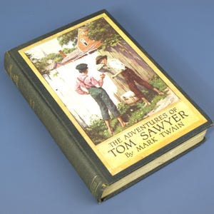 The Adventures Of Tom Sawyer by Mark Twain HC Illustrated by Worth Brehm circa 1917 Pub. by Harper & Brothers - Great Condition