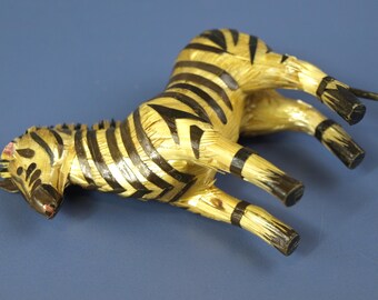 竹で作られた手作りのシマウマの動物の置物 - Etsy 日本