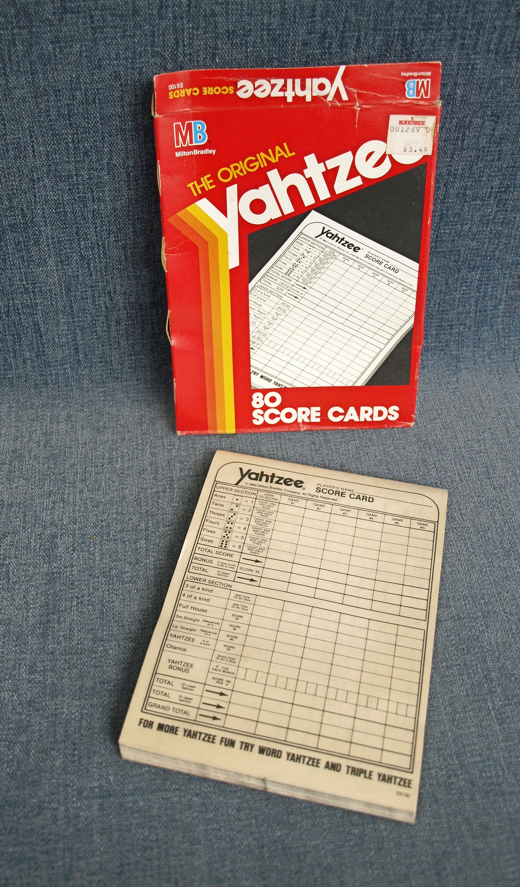 Vintage 1989 Yahtzee Pad of 80 Score Cards in Original Opened - Etsy