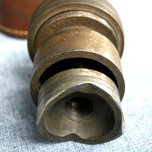 Vintage Greenlee No. 737 Knockout Punch Set for 1.5" & 2" Conduit with Leather Case in Good Condition image 4